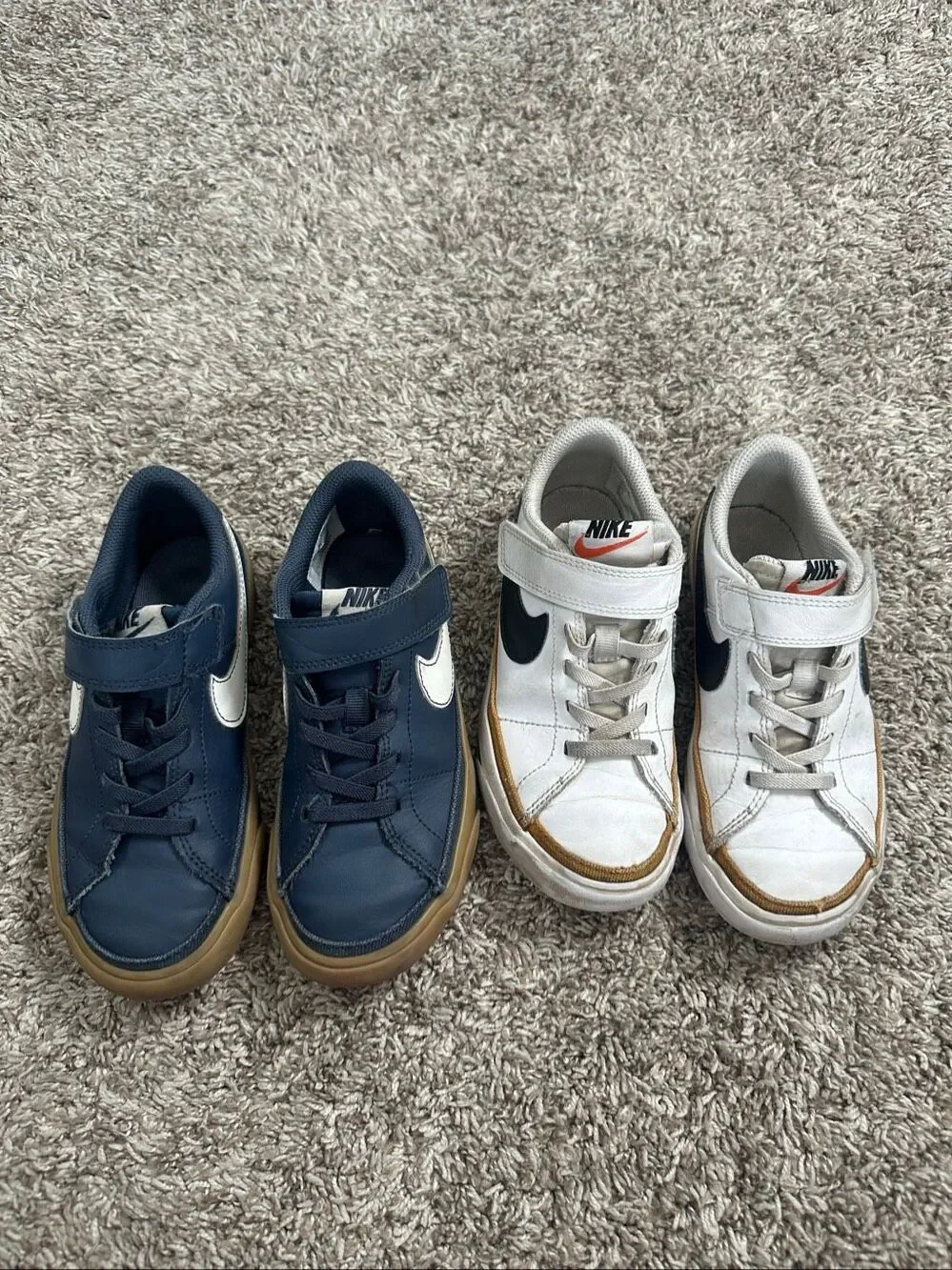 Nike Court Legacy Sneakers Bundle Navy Blue/White Youth Kids 12c Unisex Shoes